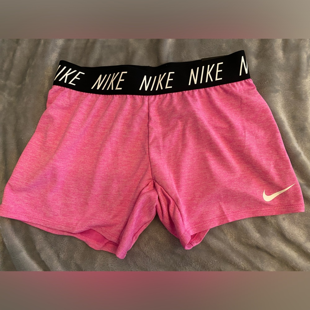 Nike dri-fit girls pink short. With tags size large